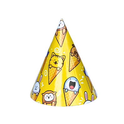 Pawty Hat - Yellow Cones